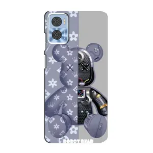 Силиконовый чехол для Motorola MOTO E22 (Медведь Louis Vuitton)