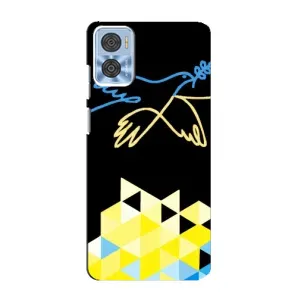 Чехол на Motorola MOTO E22 Украинский дизайн (Мир для Украины)