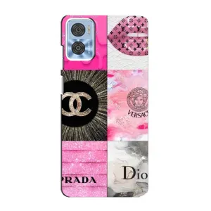 Чехол (Dior, Prada, YSL, Chanel) для Motorola MOTO E22 (Модница)