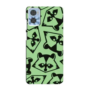 Силіконовий Чохол з Энотами на Motorola MOTO E22 (Мордочки Єнота)