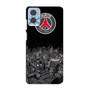 Силиконовые Чехлы принт Футбол на Motorola MOTO E22 (PSG)