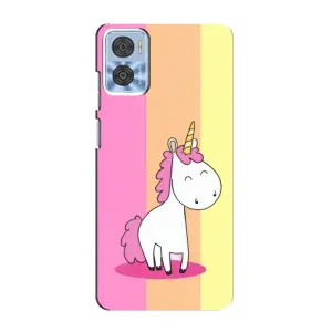 Чехол Unicorn на Motorola MOTO E22 (Радужный Единорог)