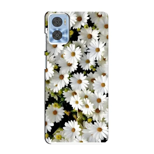 Чехол с рисунком «Рамка в ромашках» для Motorola MOTO E22 Чехол с рисунком «Рамка в ромашках» для Motorola MOTO E22