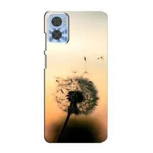 Силиконовый Чехол с одуванчиками на Motorola MOTO E22 (Роздумаханый одуванчик)