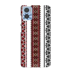 Силиконовый Чехол на Motorola MOTO E22 с картинкой Вышиванки (Вышиваночки)