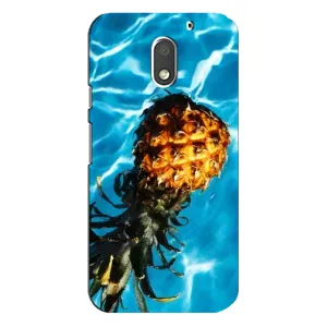 Чехол с изображением вкусной еды для Motorola MOTO E3 (Ананас)