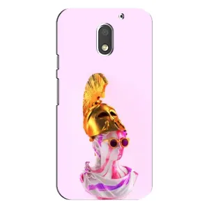 Чехол с Прикольным принтом на Motorola MOTO E3 (АРТ Статуя)
