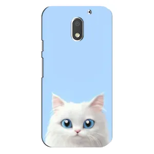 Чехол на тематику: Коты для Motorola MOTO E3 (Белый кот)