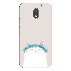 Чехол на тематику: Коты для Motorola MOTO E3 (Белый котик)