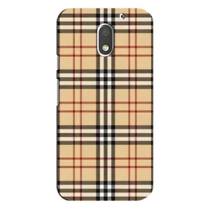 Чехол с Брендами одежды на Моторола Мото Е3 (Burberry стиль)