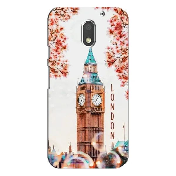 Чехол с рисунком «Часы Лондон» для Motorola MOTO E3 Чехол с рисунком «Часы Лондон» для Motorola MOTO E3