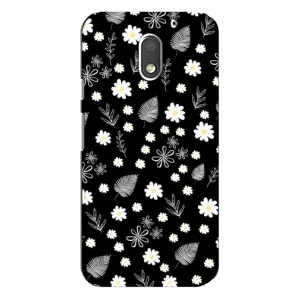 Чохли з тематикою "КВІТИ" на Motorola MOTO E3 (цвітіння на чорному)