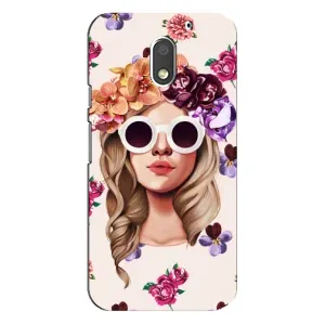 Чохол з картинкою Модні Дівчата Motorola MOTO E3 (Дівчина в окулярах)