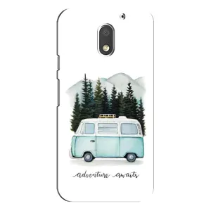 Силіконовий бампер з картинкою машини на Motorola MOTO E3 (Будиночок на колесах)