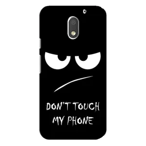 Чехол с прикольным текстом на Motorola MOTO E3 (Dont)