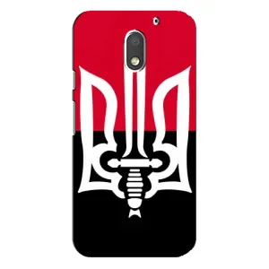 Чохли УПА (Червоно-Чорний) на Motorola MOTO E3 (Герб України)
