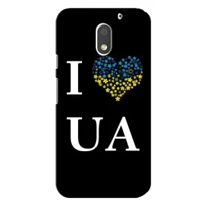 Силиконовый Чехол на Motorola MOTO E3 (Я-Украина) (I Love UA)
