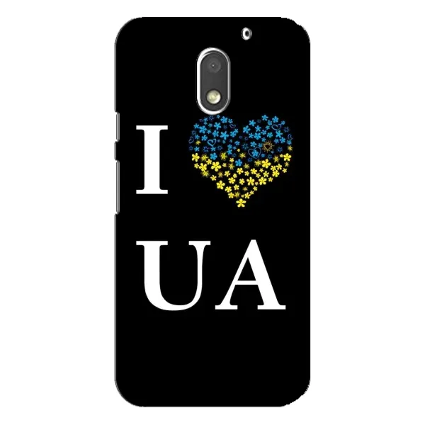 Чехол с рисунком «I Love UA» для Motorola MOTO E3 Чехол с рисунком «I Love UA» для Motorola MOTO E3