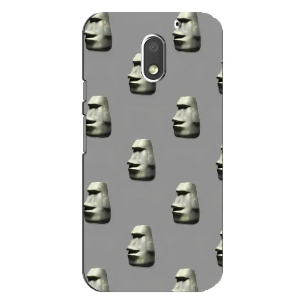 Чехол с рисунком «Каменное лицо» для Motorola MOTO E3 Чехол с рисунком «Каменное лицо» для Motorola MOTO E3