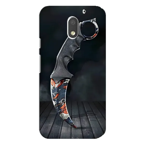 Чехол с рисунком «Кинжал КС ГО» для Motorola MOTO E3 Чехол с рисунком «Кинжал КС ГО» для Motorola MOTO E3