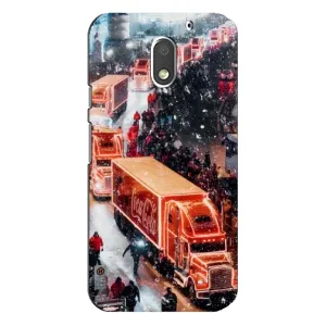 Чехлы на Новый Год Motorola MOTO E3 (Кока Кола)