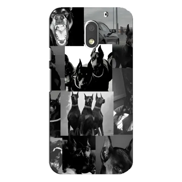Чехол с рисунком «Коллаж Доберман» для Motorola MOTO E3 Чехол с рисунком «Коллаж Доберман» для Motorola MOTO E3