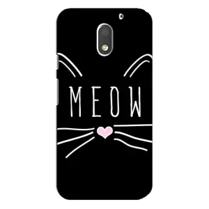 Бампер с изображением Котиков для Моторола Мото Е3 (КОТИК MEOW)