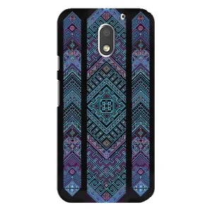 Силиконовый Чехол на Motorola MOTO E3 (Крутой орнамент)