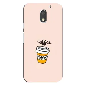 Чехол с изображением вкусной еды для Motorola MOTO E3 (Кружка кофе)