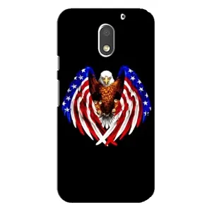 Чохол Прапор USA для Motorola MOTO E3 (Крила США)