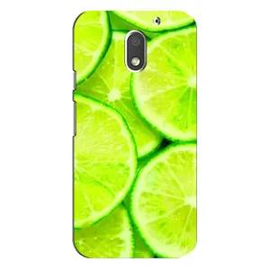 Чехол с изображением вкусной еды для Motorola MOTO E3 (Лайм)