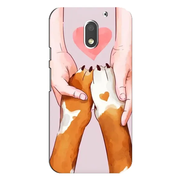 Чехол с рисунком «Любовь к собакам» для Motorola MOTO E3 Чехол с рисунком «Любовь к собакам» для Motorola MOTO E3