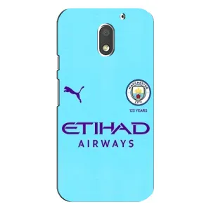 Силиконовые Чехлы принт Футбол на Motorola MOTO E3 (Man City)