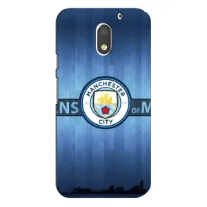 Силиконовые Чехлы принт Футбол на Motorola MOTO E3 (ManCity)