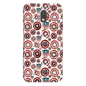 Чохол с Щітом Капітана Америки на Motorola MOTO E3 (Марвел щити)