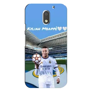 Чехол (TPU) с Футболистом на Motorola MOTO E3 (Mbappe Real)