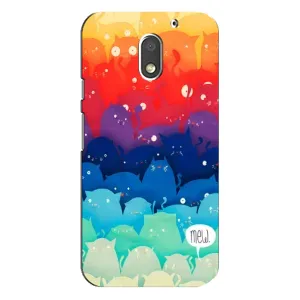 Силиконовый чехол с котиком для Motorola MOTO E3 (Mew)