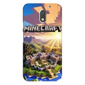 Чехол майнкрафт для Motorola MOTO E3 (MINECRAFT)