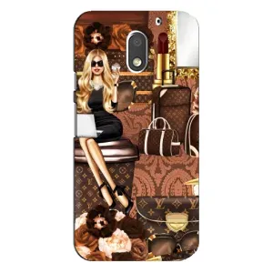 Чехол Стиль Louis Vuitton на Motorola MOTO E3 (Мода Луи Виттон)