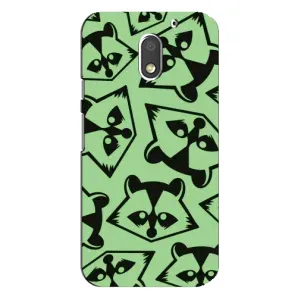 Силиконовый Чехол с Енотами на Motorola MOTO E3 (Мордочки Енота)