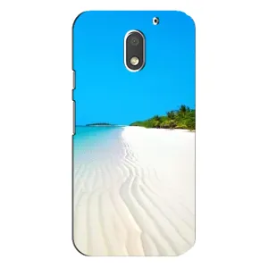 Летний Чехол на Motorola MOTO E3 (Море песок)