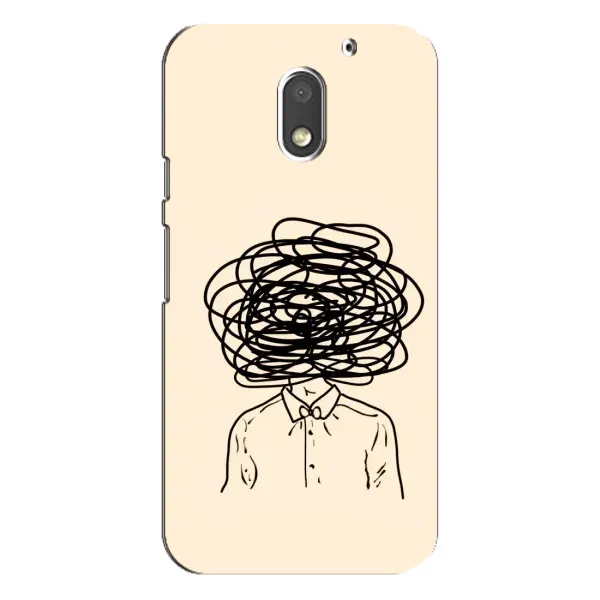 Чехол с рисунком «Мысли» для Motorola MOTO E3 Чехол с рисунком «Мысли» для Motorola MOTO E3