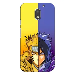 Купить Чехлы на телефон с принтом Anime для Motorola MOTO E3 (Naruto Vs Sasuke)