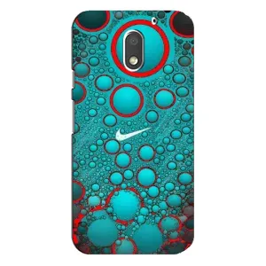 Силиконовый Чехол на Motorola MOTO E3 с картинкой Nike (Найк зеленый)