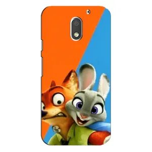 Чехлы ЗВЕРОПОЛИС для Motorola MOTO E3 (Ник и Хопс)