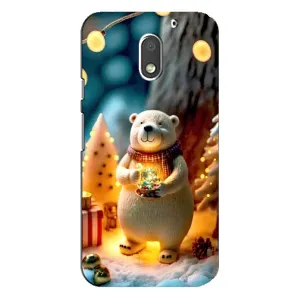 Чехлы на Новый Год Motorola MOTO E3 (Новогодний ведмеженок)