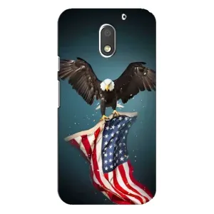 Чохол Прапор USA для Motorola MOTO E3 (Орел і прапор)
