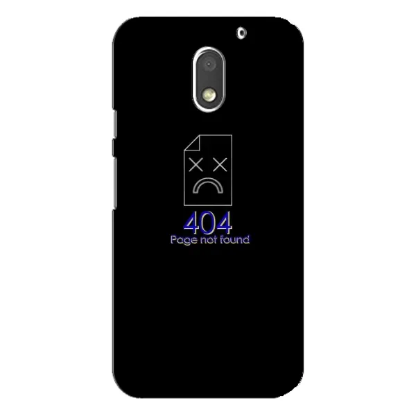 Чехол с рисунком «Ошибка 404» для Motorola MOTO E3 Чехол с рисунком «Ошибка 404» для Motorola MOTO E3