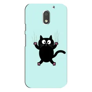 Силиконовый чехол с котиком для Motorola MOTO E3 (Падающий кот)