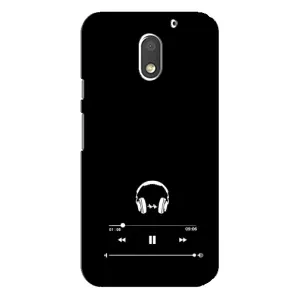 Чохол з картинками на чорному фоні для Motorola MOTO E3 (Плеєр)